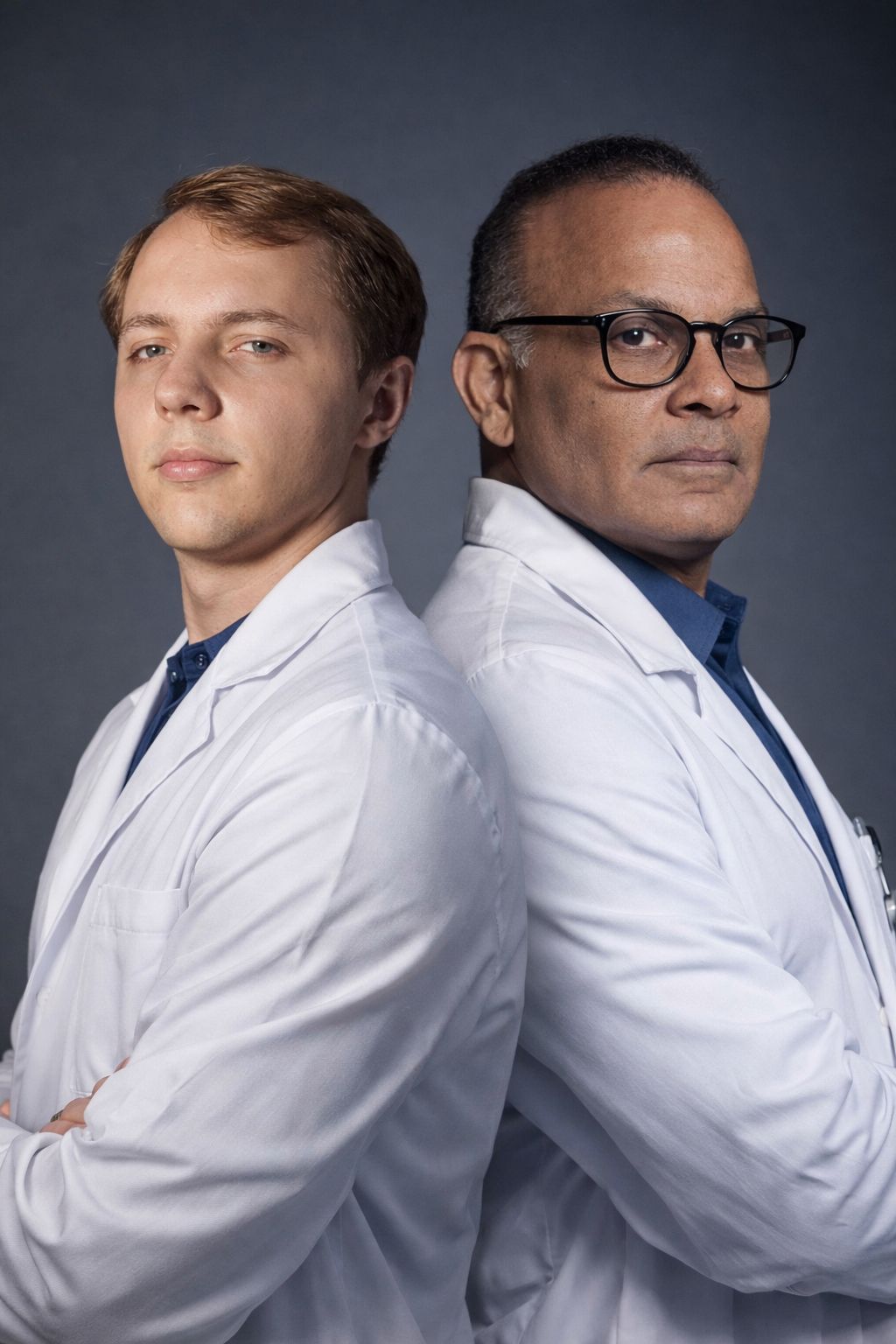 Dr. Jauro Fleck e Dr. Sérgio Costa — Co-fundadores da EuVendo Saúde
